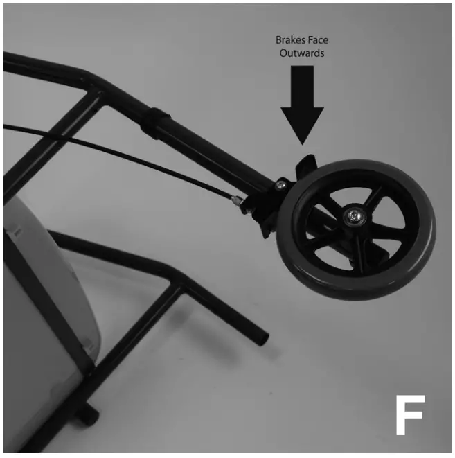 aidapt VG798WB Height Adjustable Trolley Walker - CONTINUED