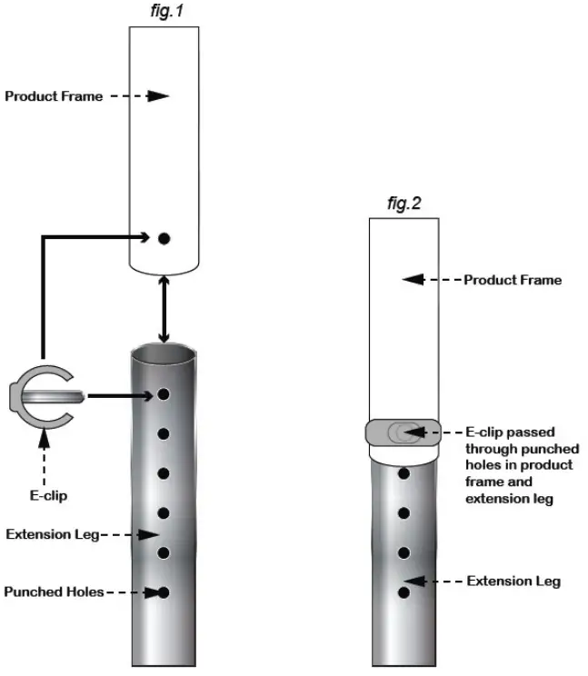 aidapt VG798WB Height Adjustable Trolley Walker - HEIGHT ADJUSTMENT