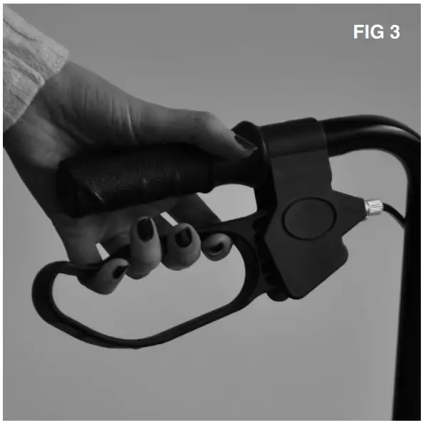 aidapt VG798WB Height Adjustable Trolley Walker - fig 1