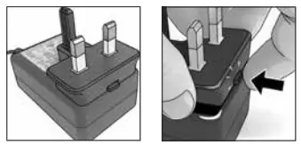 BaByliss 9000 Cordless Hot Brush- adaptor pins