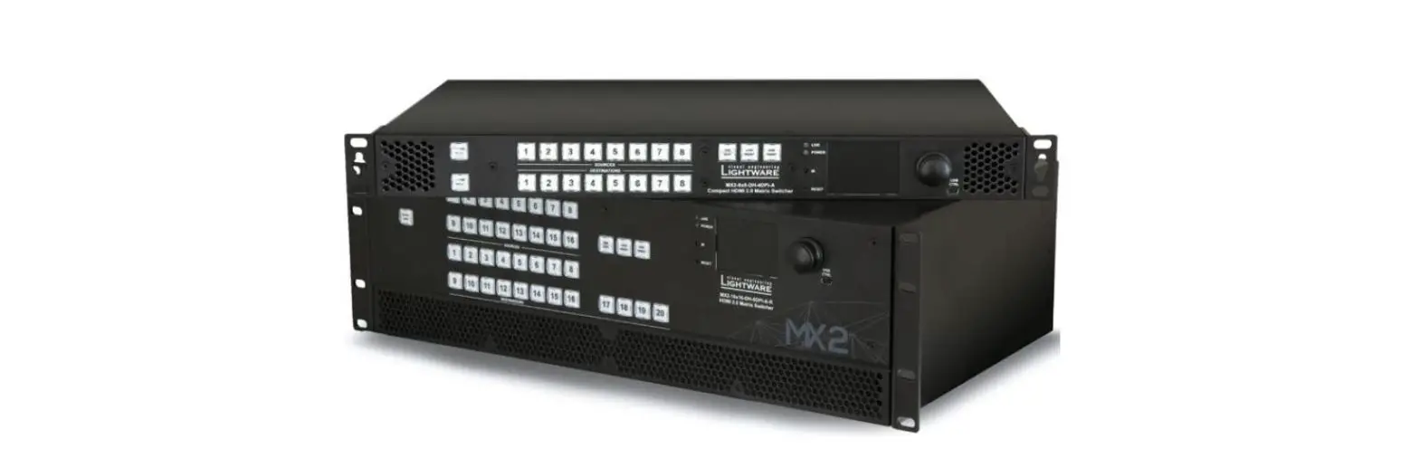 Lightware Mx2-8x8-dh-4dpi-a Full 4k Matrix Switcher User Guide