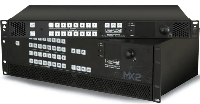 LIGHTWARE MX2-8x8-DH-4DPi-A Full 4K Matrix Switcher PRODUCT