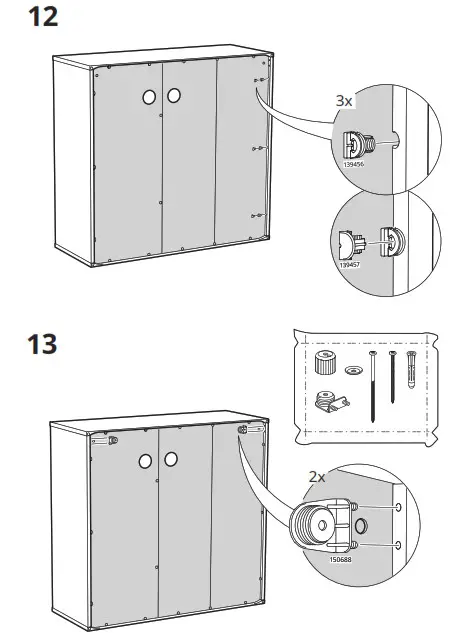 IKEA 504 832 89 VIHALS Shelving Unit with 4 Shelf- 12