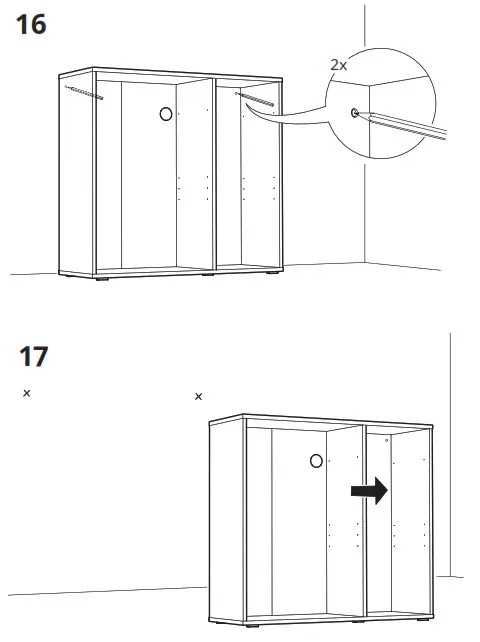 IKEA 504 832 89 VIHALS Shelving Unit with 4 Shelf- 16