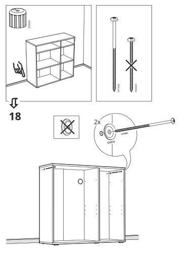 IKEA 504 832 89 VIHALS Shelving Unit with 4 Shelf- 18