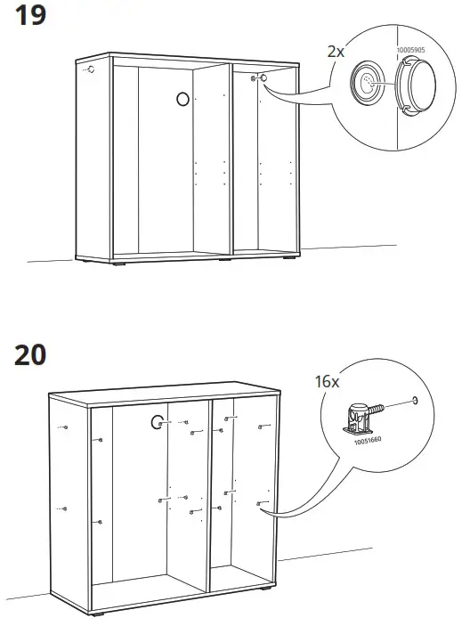 IKEA 504 832 89 VIHALS Shelving Unit with 4 Shelf- 20