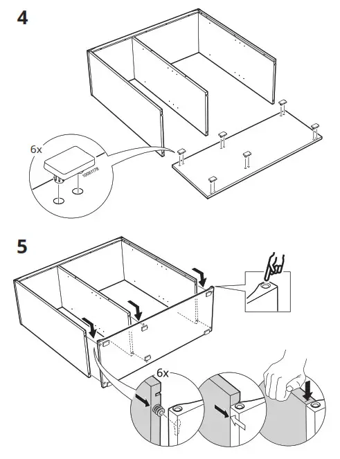 IKEA 504 832 89 VIHALS Shelving Unit with 4 Shelf- 8