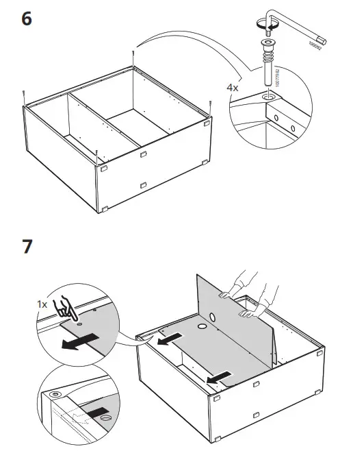 IKEA 504 832 89 VIHALS Shelving Unit with 4 Shelf- 9