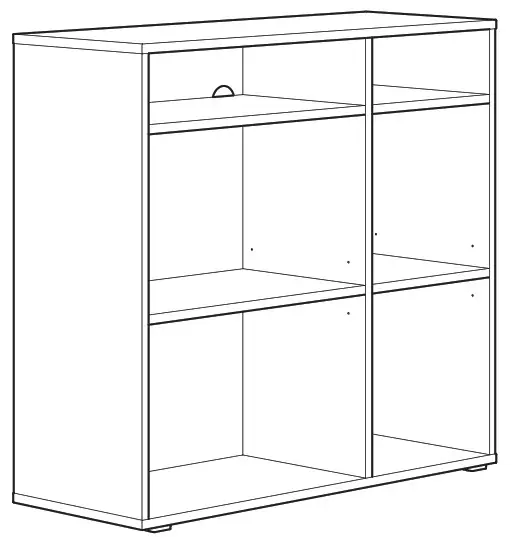 IKEA 504 832 89 VIHALS Shelving Unit with 4 Shelf