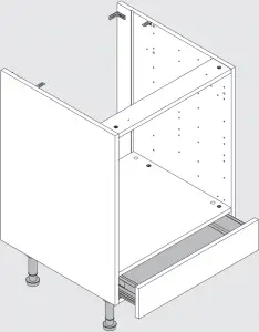 600 Built Under Oven Unit Assembly-B