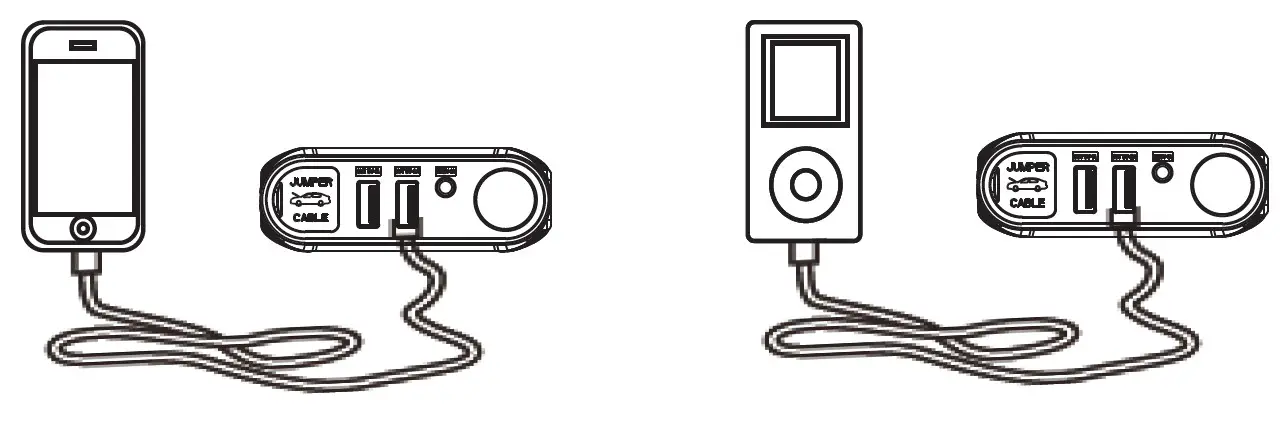 MAYPOLE MP7430 Lithium-Ion Jump Starter- CHARGING DEVICES VIA USB