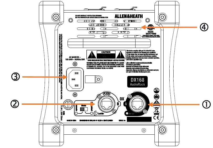 ALLEN HEATH DX168 Portable DX Expander FIG 2