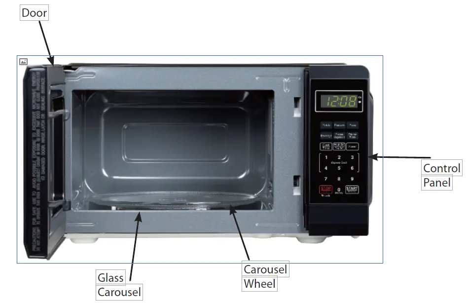 FARBERWARE FMG07BLK 0.7 Cu. Ft. Microwave Oven FIG 1