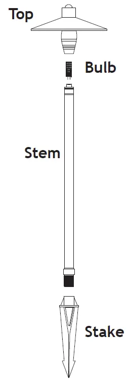 sterno home SHME1065 Tiered Lantern Aluminum Low Voltage Hardwired LED Pathway Light fig1