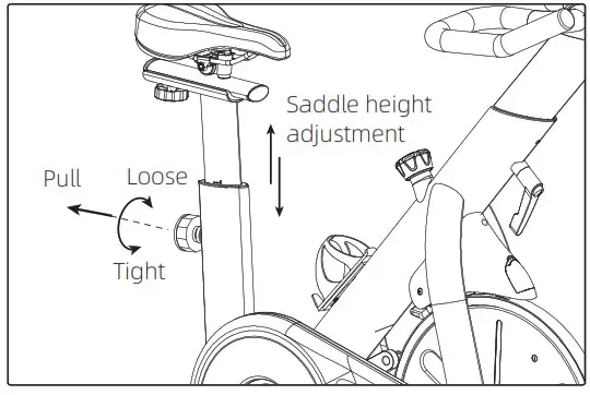 YESOUL YS-001 Smart Cycling - height adjustment