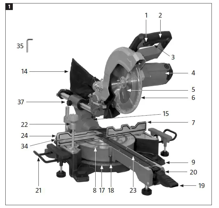 MEEC-TOOLS-009460-150- W-Crosscut-Mitre-Saw-1