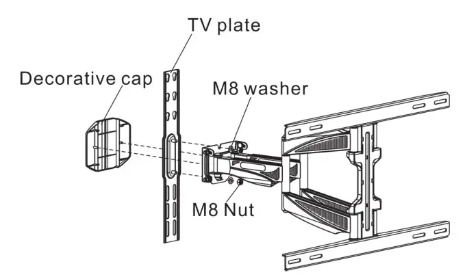 kogan Full Motion Wall Mount - Step 2