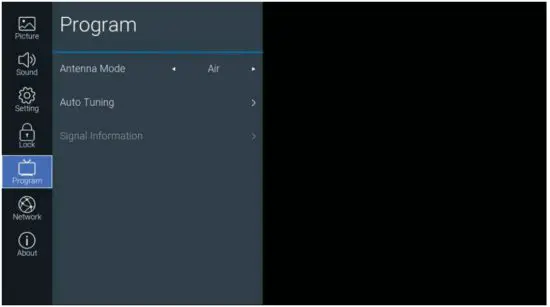 RCA RNSM4003 B 40 Inch HD Smart TV - Program
