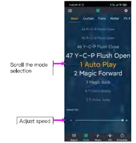 Yia Mia QXD SY52 RGBW Outdoor String Lights - Software operation 7
