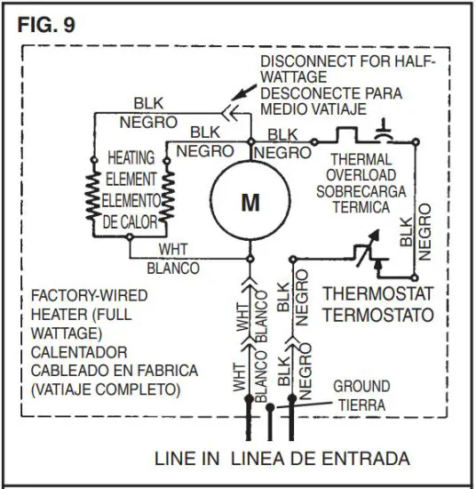 BROAN Fan Forced Wall Heater - figure 9