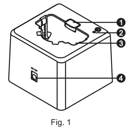 MIPRO MP 8 Single Slot Transmitter Charging Station - fig 1