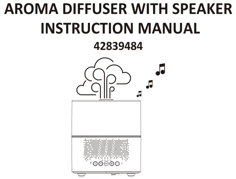 Alcyon Aroma Diffuser With Speaker Instruction Manual