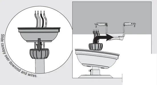 Hunter 51340 Matte Black Tarrant Ceiling Fan - Hanging