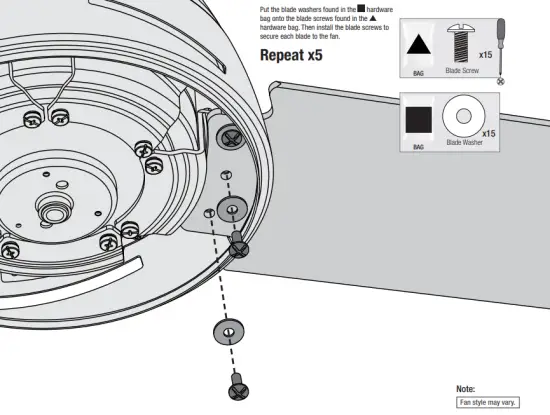 Hunter 51340 Matte Black Tarrant Ceiling Fan - fig10