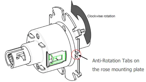 ADJUST FOR DOOR THICKNESS