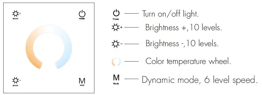 SKYDANCE T4 Wall Mounted Touch Panel 3