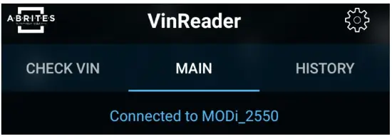 ABRITES MK8092 VIN Reader - mobile phone