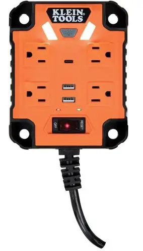 KLEIN -TOOLS -29601- PowerBox- 1- Magnetic- Mounted- Power- Strip -PRODUCT