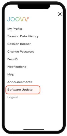 JOOVV Light Therapy Mobile App - bubble
