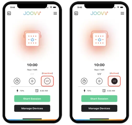 JOOVV Light Therapy Mobile App - fig 8
