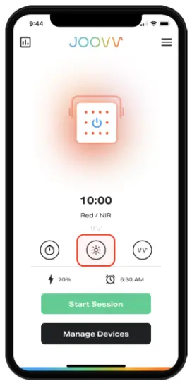 JOOVV Light Therapy Mobile App - fig 9