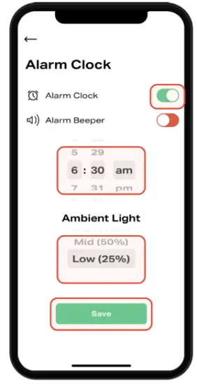 JOOVV Light Therapy Mobile App - light level