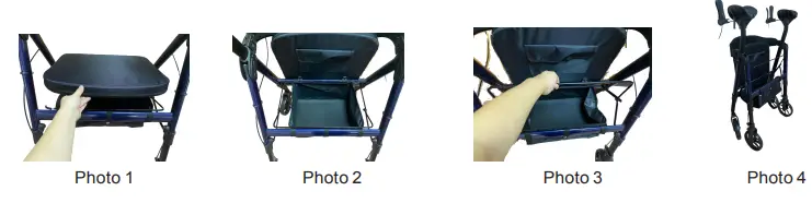 OasisSpace OS- KLD-9261 Heavy Duty Upright Walker for 450 lb-fig6