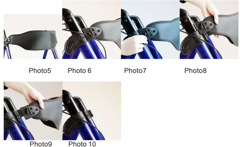 OasisSpace OS- KLD-9261 Heavy Duty Upright Walker for 450 lb-fig7