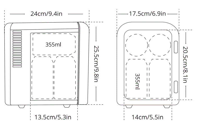 AstroAI LY0204A Mini Fridge fig 3