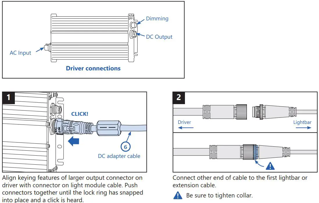 FIG 20 Connect the Driver Output to Light Module Align