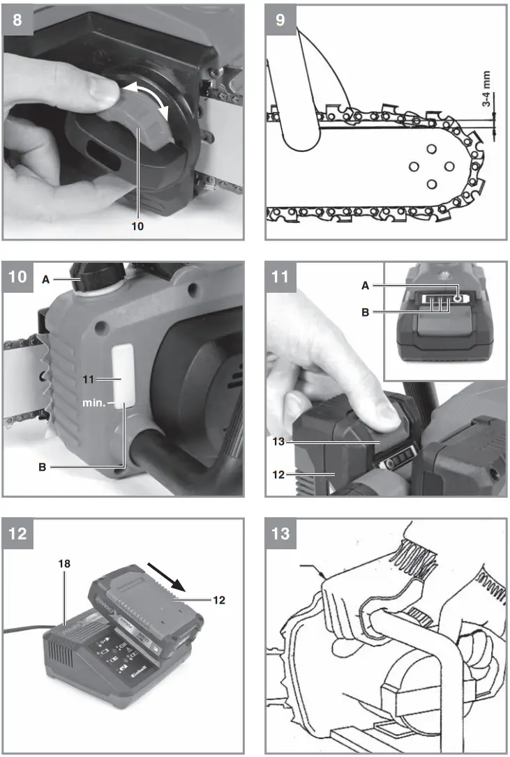 Einhell GP LC 36 Cordless Chainsaw - 2