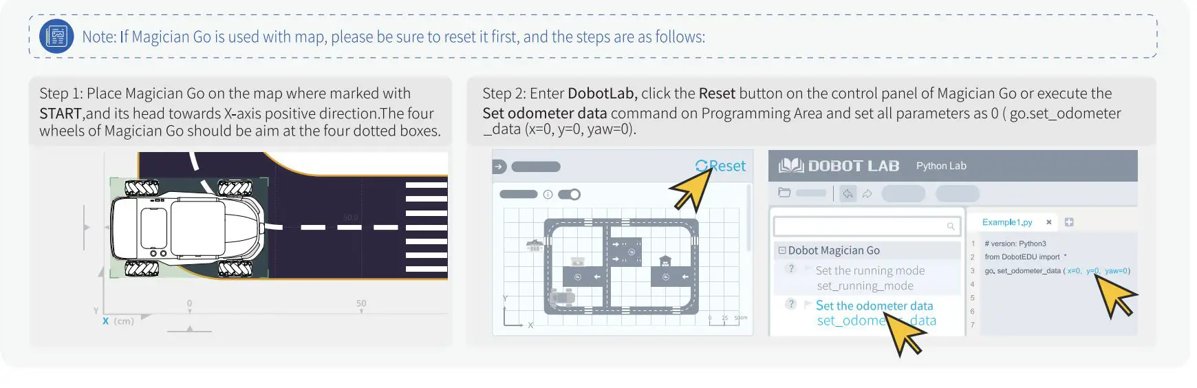 DOBOT Magician Go Desktop Robot User Guide - About Map