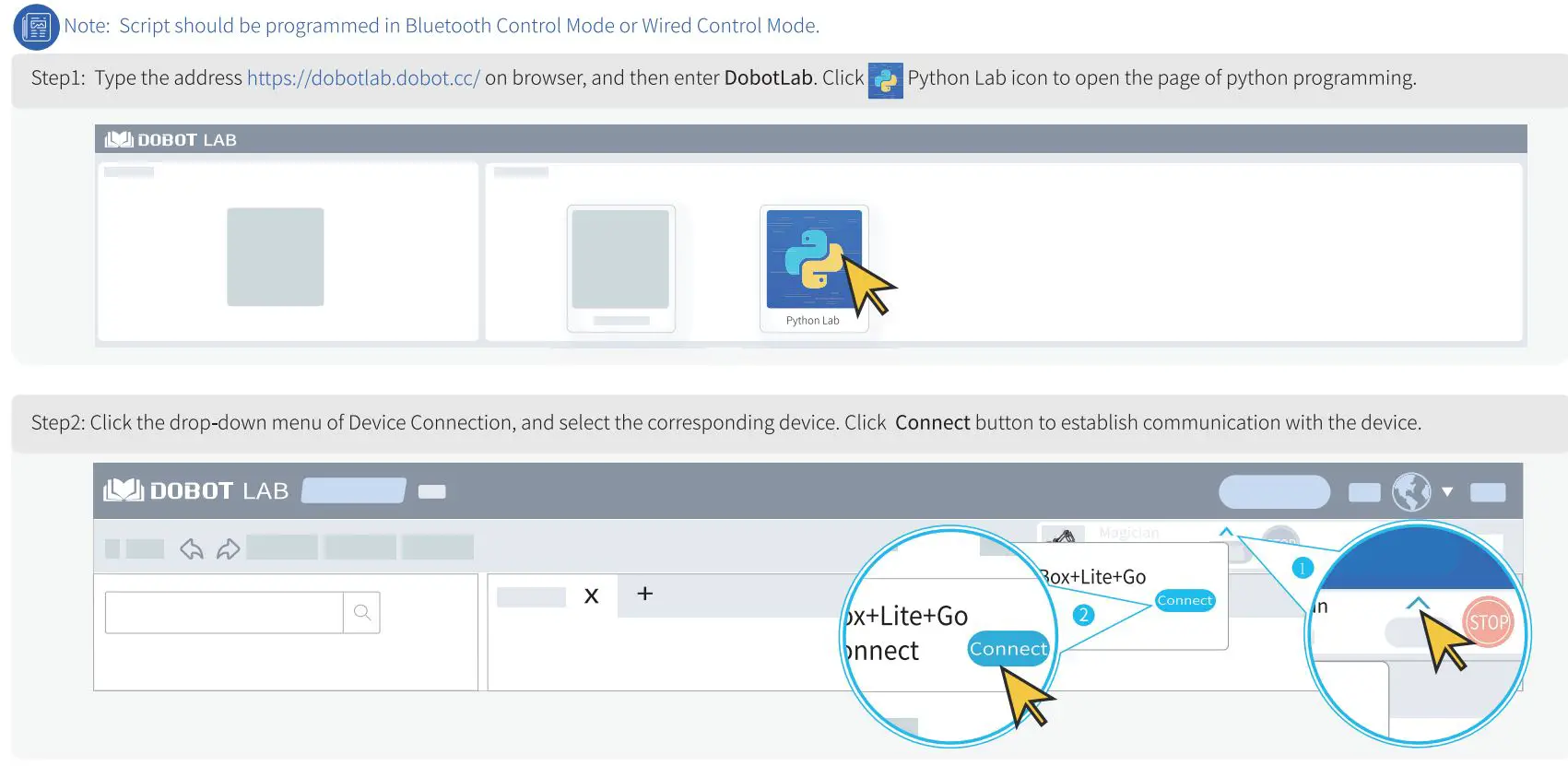 DOBOT Magician Go Desktop Robot User Guide - Programming Description