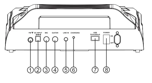 Lenco-PA-260BK-Bluetooth-Party-Speaker-with-Disco-Front-Lighting and-2-Wireless-Microphones-1