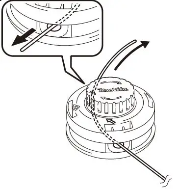 makita DUR192L Cordless Grass Trimmer 40