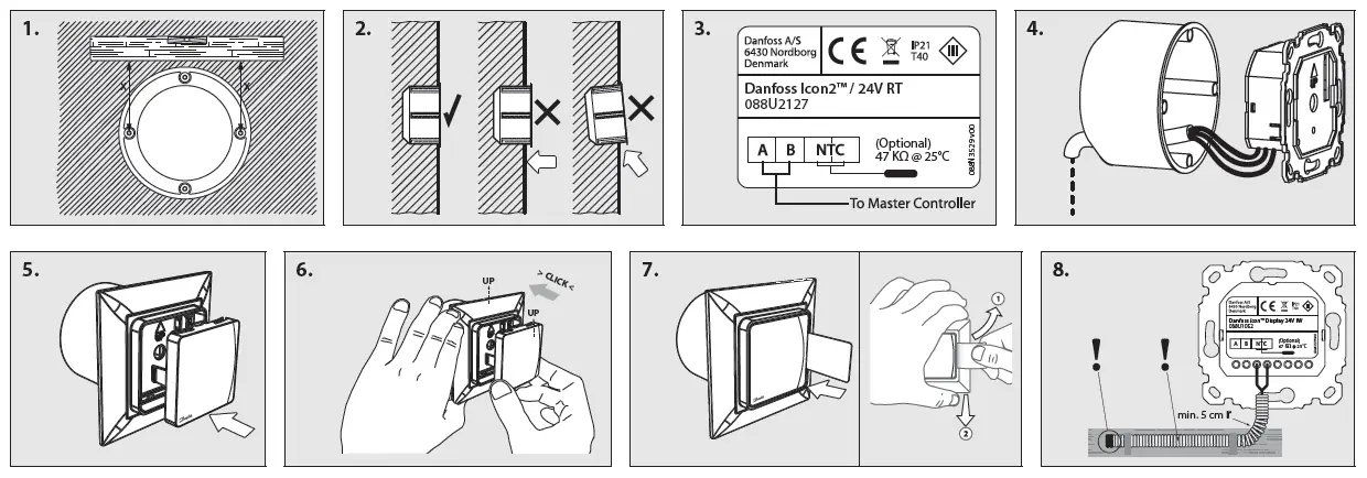 Danfoss VIMCC20F Room Thermostat fig 2