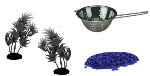 Koller Aquarium -Rinsing Gravel and Decor