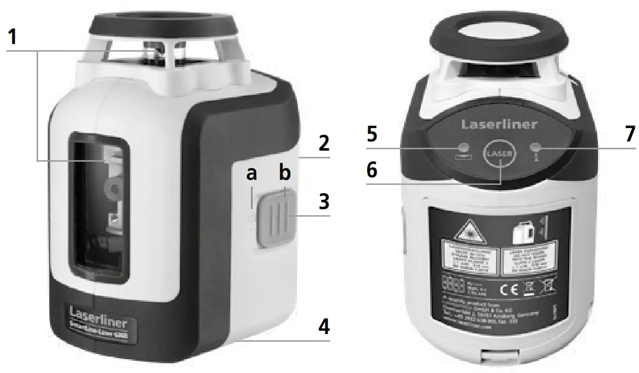 Laserliner SmartLine Laser G360 Multi Line laser Self Levelling - lasers1
