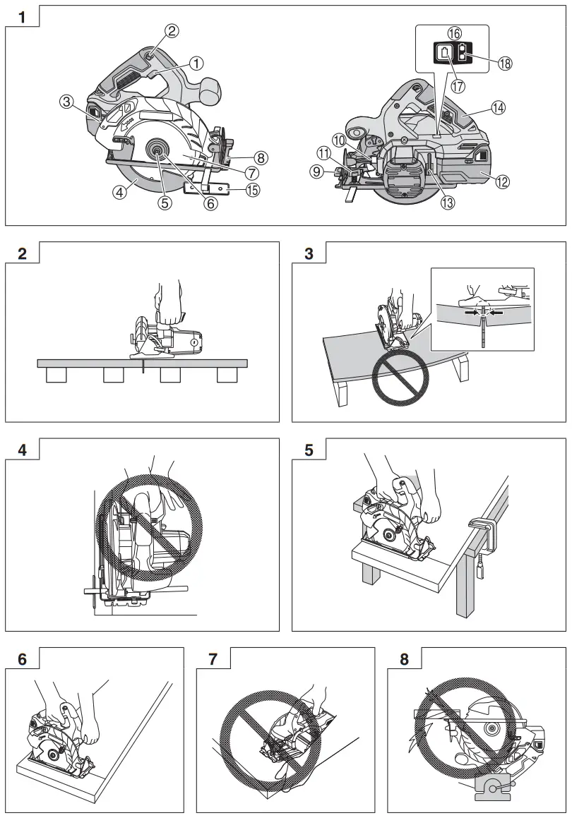 HiKOKI C1806DA CORDLESS CIRCULAR SAW - fig