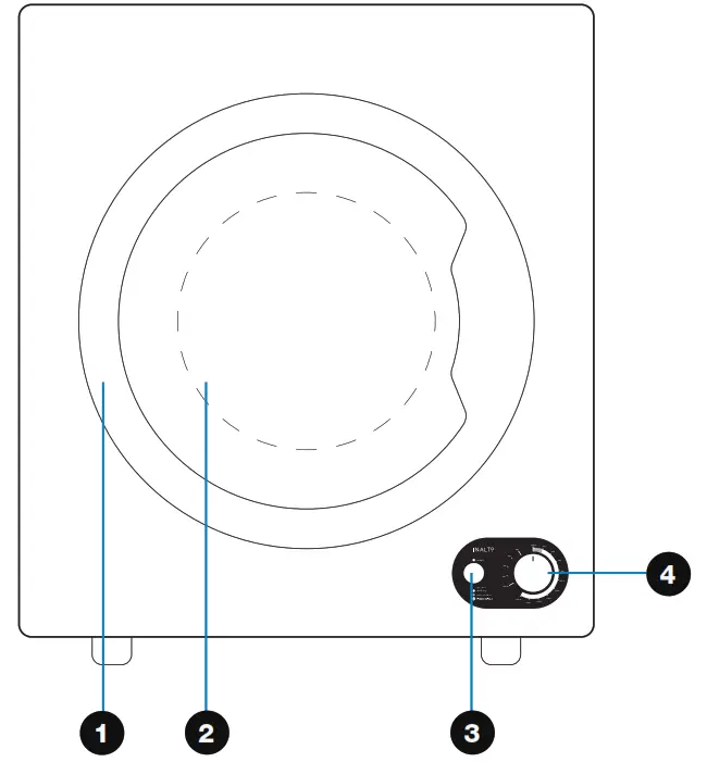 INALTO VENTED CLOTHES DRYER 4.5KG CAPACITY - fig1